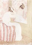 Mary Cassatt The hair style oil painting on canvas